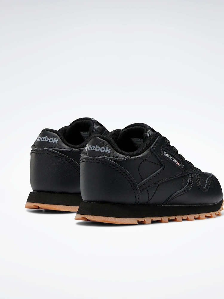 Klasické černé kožené boty Reebok - Image 3 of 5