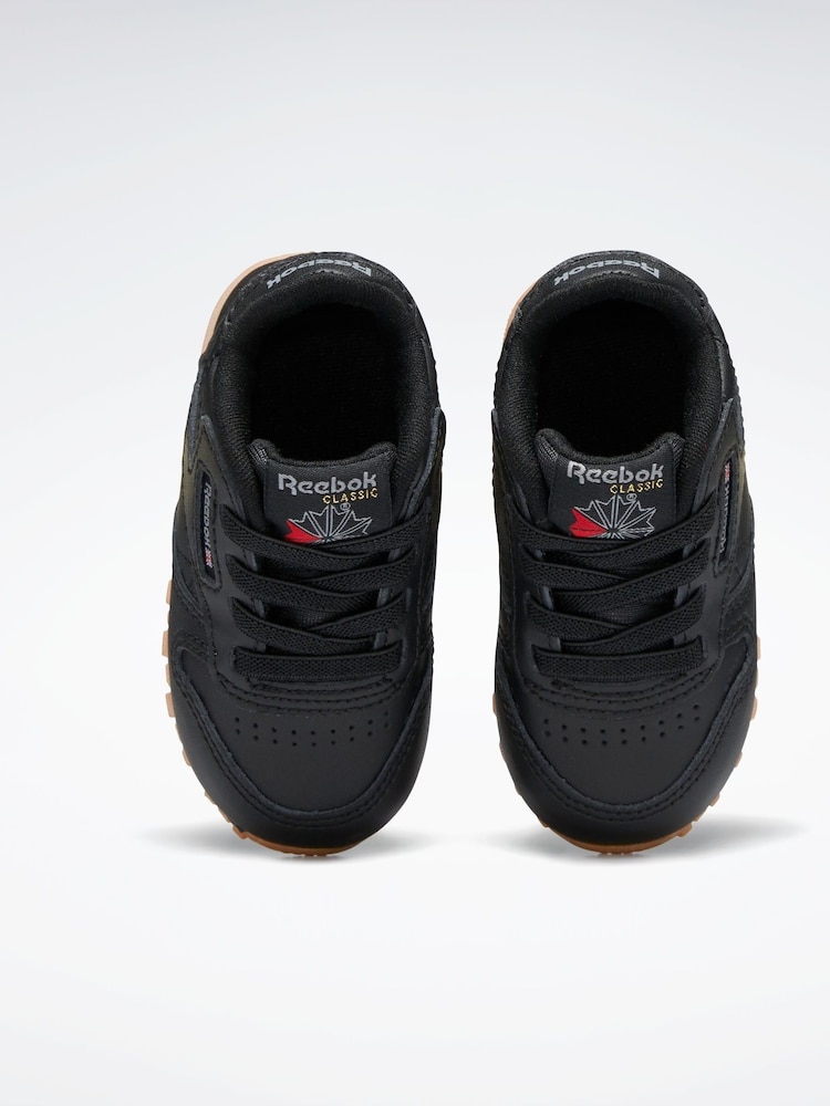 Klasické černé kožené boty Reebok - Image 4 of 5