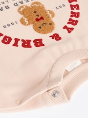 Neutral Gingerbread Baby Christmas Cosy Sweatshirt and Joggers Set (0mths-2yrs) - Image 14 of 15