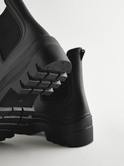Black Chelsea Faux Fur Lined Wellies - Image 5 of 7