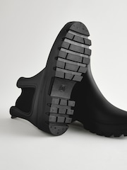 Black Chelsea Faux Fur Lined Wellies - Image 6 of 7
