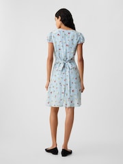 Gap Light Blue DÔEN Floral Mini Dress - Image 2 of 5