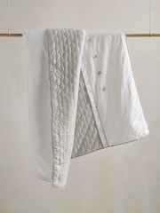 Mamas & Papas Grey Welcome To The World Cot Bed Quilt - Image 2 of 6