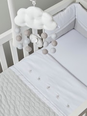 Mamas & Papas Grey Welcome To The World Cot Bed Quilt - Image 3 of 6