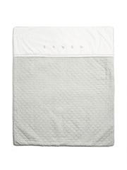 Mamas & Papas Grey Welcome To The World Cot Bed Quilt - Image 4 of 6