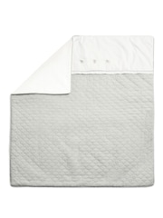 Mamas & Papas Grey Welcome To The World Cot Bed Quilt - Image 5 of 6