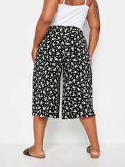 Yours Curve Black White Flat Front Culottes - Image 3 of 5