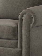 Jay-Be Brushed Twill Pewter Grey Heritage 2 Seater Sofa Bed - Image 4 of 6