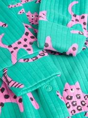 Roza/zelena - Popper dojenček 100% Cotton Sleepsuits 3 komplet (0mes-2yrs) - Slika 10 iz 11