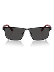 Polo Ralph Lauren Black Rectangle Sunglasses - Image 1 of 5