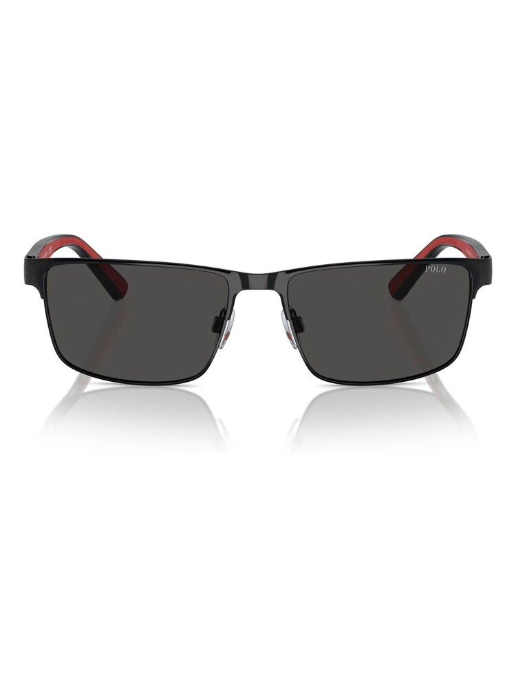 Polo Ralph Lauren Black Rectangle Sunglasses - Image 1 of 5 Polo Ralph Lauren Black Rectangle Sunglasses - Image 1 of 5