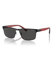Polo Ralph Lauren Black Rectangle Sunglasses - Image 2 of 5