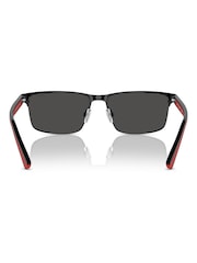 Polo Ralph Lauren Black Rectangle Sunglasses - Image 3 of 5