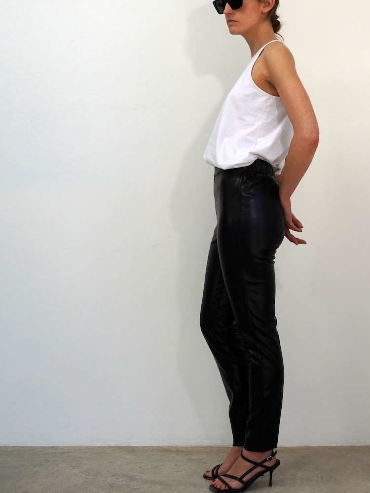 Religion Black Faux Leather Skinny Trousers In Soft PU - Image 5 of 5