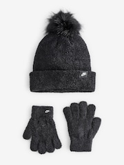 Nike Black Plush Gifting Peak Beanie - Image 1 of 1