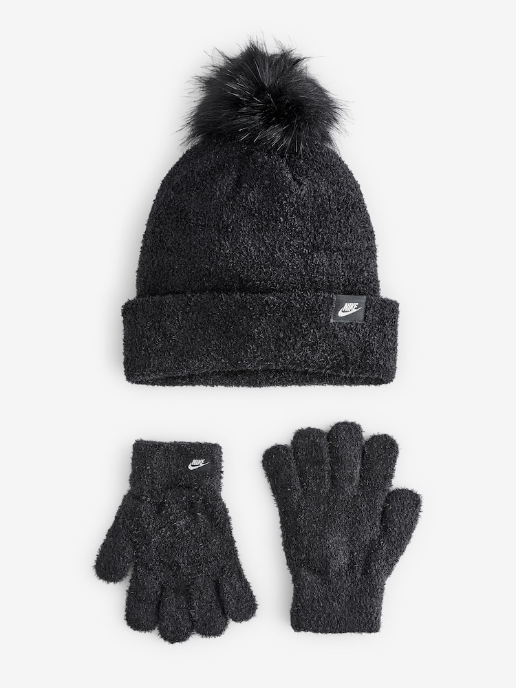 Nike Black Plush Gifting Peak Beanie - Image 1 of 1