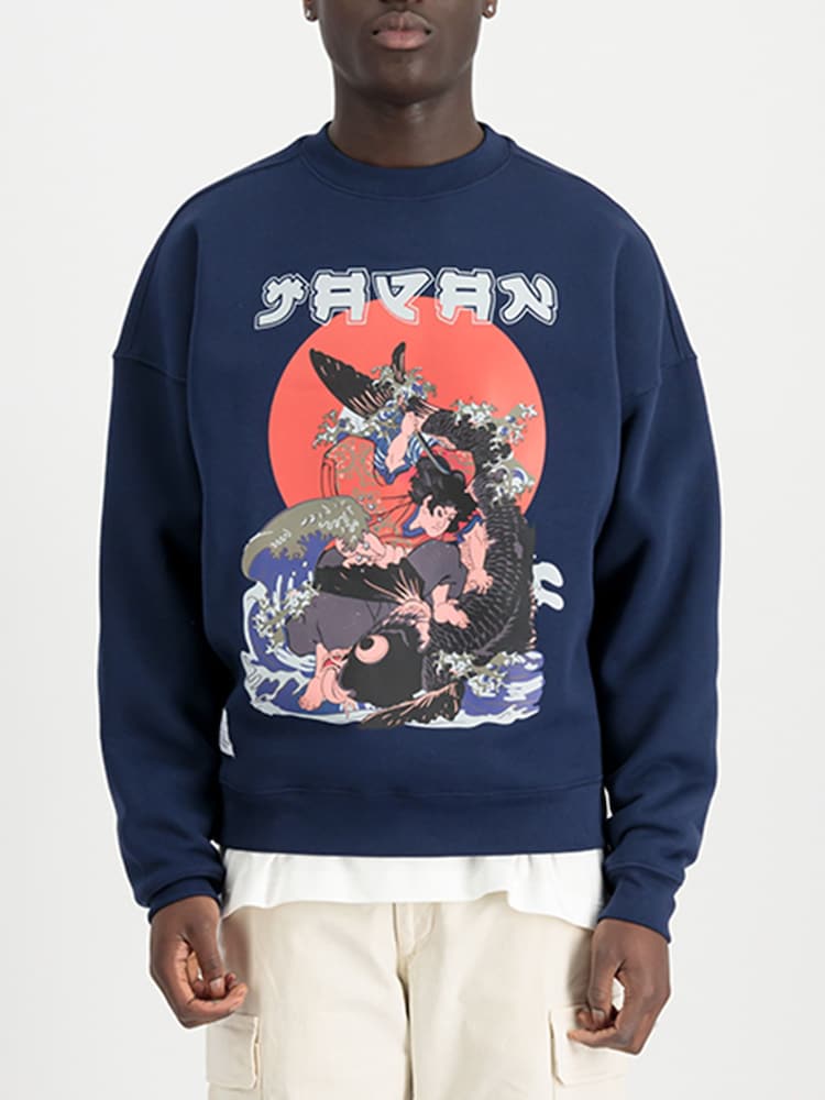 Alpha Industries Japan Warrior 100% Cotton Sweater - Image 1 of 4