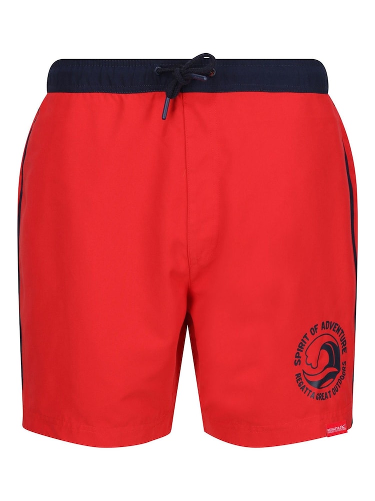 Regatta Red Men's Bentham Swim Shorts - Image 5 of 7