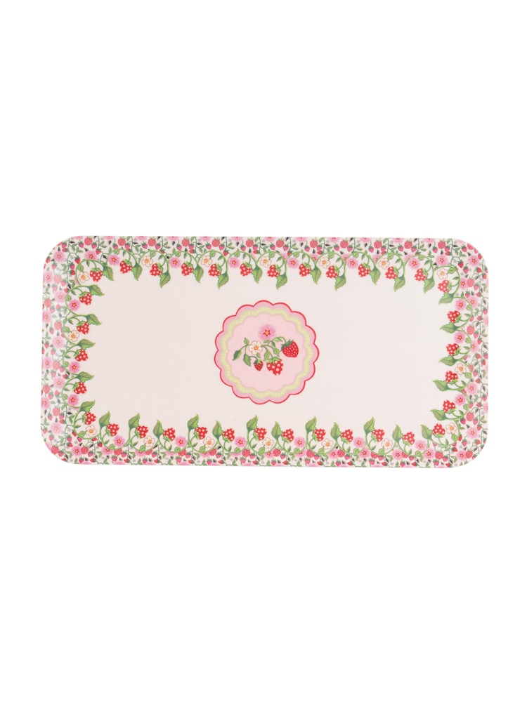 Cath Kidston Strawberry Melamine Rectangular Platter - Image 2 of 3