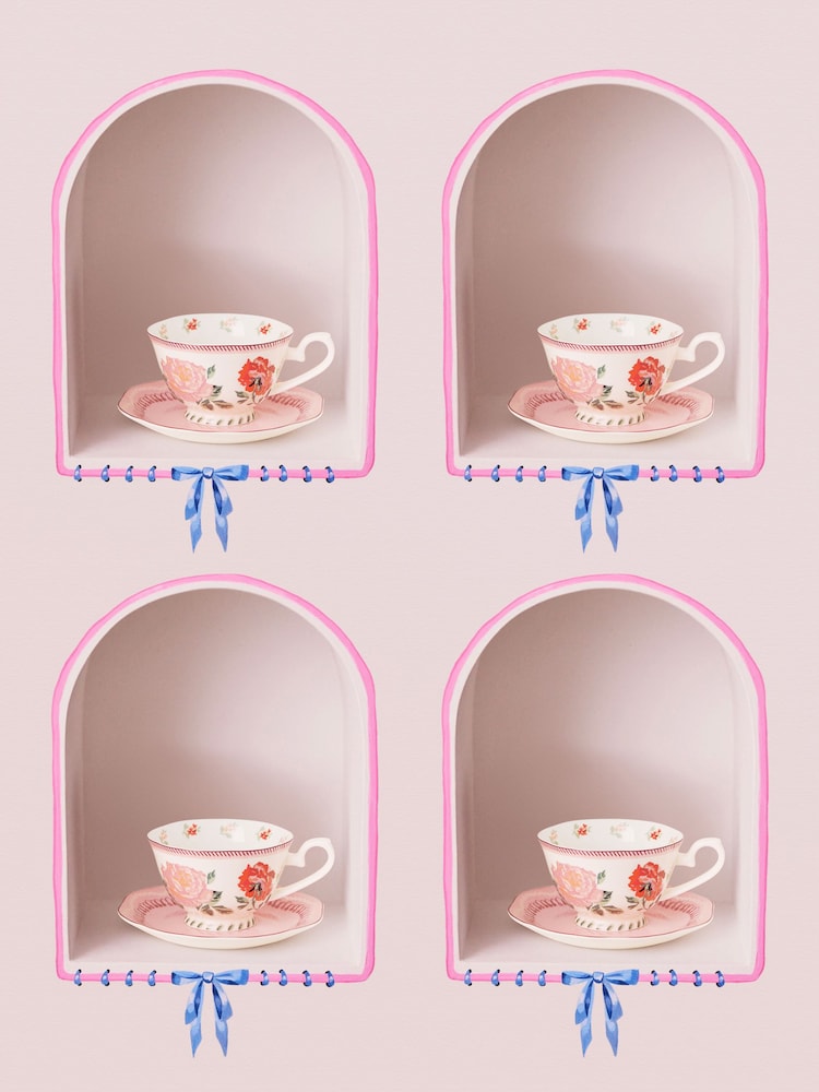 Cath Kidston Set of 2 CK Archive Rose Teacup & Saucer - Image 1 of 3 Cath Kidston Set of 2 CK Archive Rose Teacup & Saucer - Image 1 of 3