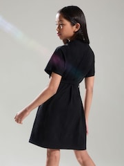 Lipsy Black Era Graphic T-Shirt Dress (4-14yrs) - Image 4 of 4