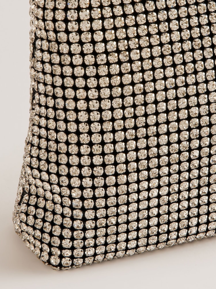 Ted Baker Gold/Black Crystal Glittar Shoulder Mini Bag - Image 2 of 4 Ted Baker Gold/Black Crystal Glittar Shoulder Mini Bag - Image 2 of 4