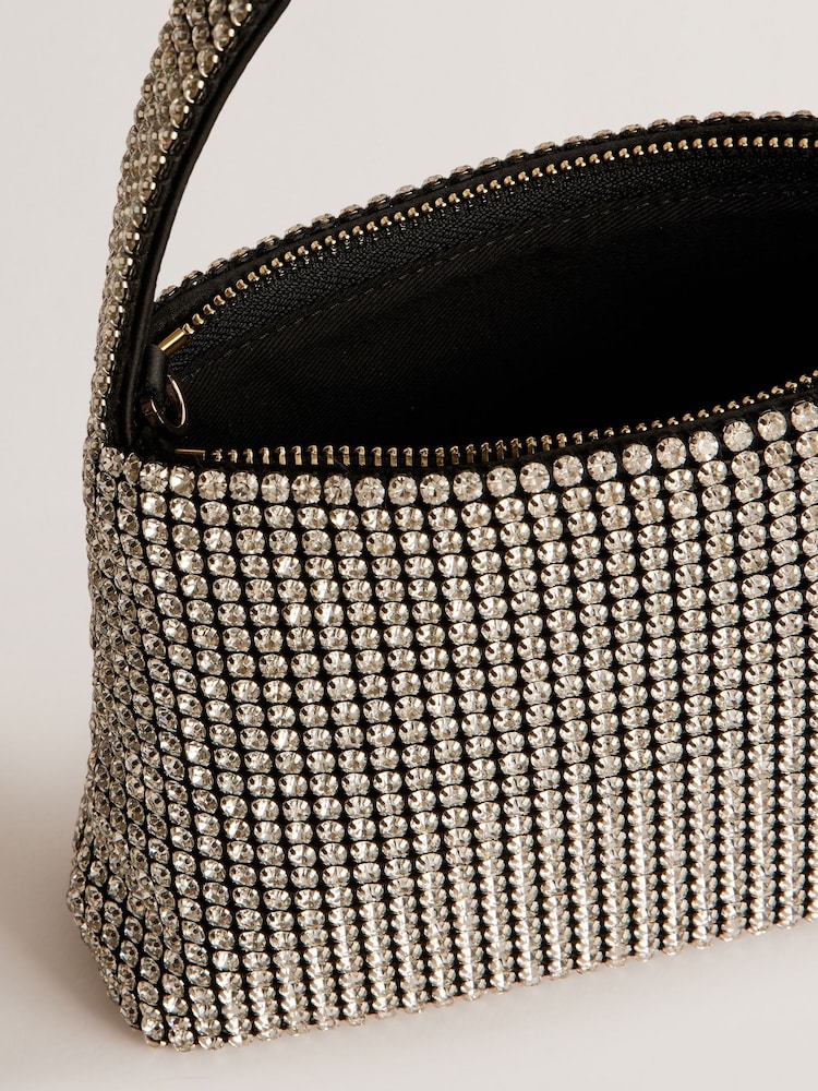 Ted Baker Gold/Black Crystal Glittar Shoulder Mini Bag - Image 4 of 4 Ted Baker Gold/Black Crystal Glittar Shoulder Mini Bag - Image 4 of 4