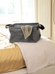 Brabantia Pepper Black Foldable Laundry Basket 35L - Image 1 of 6
