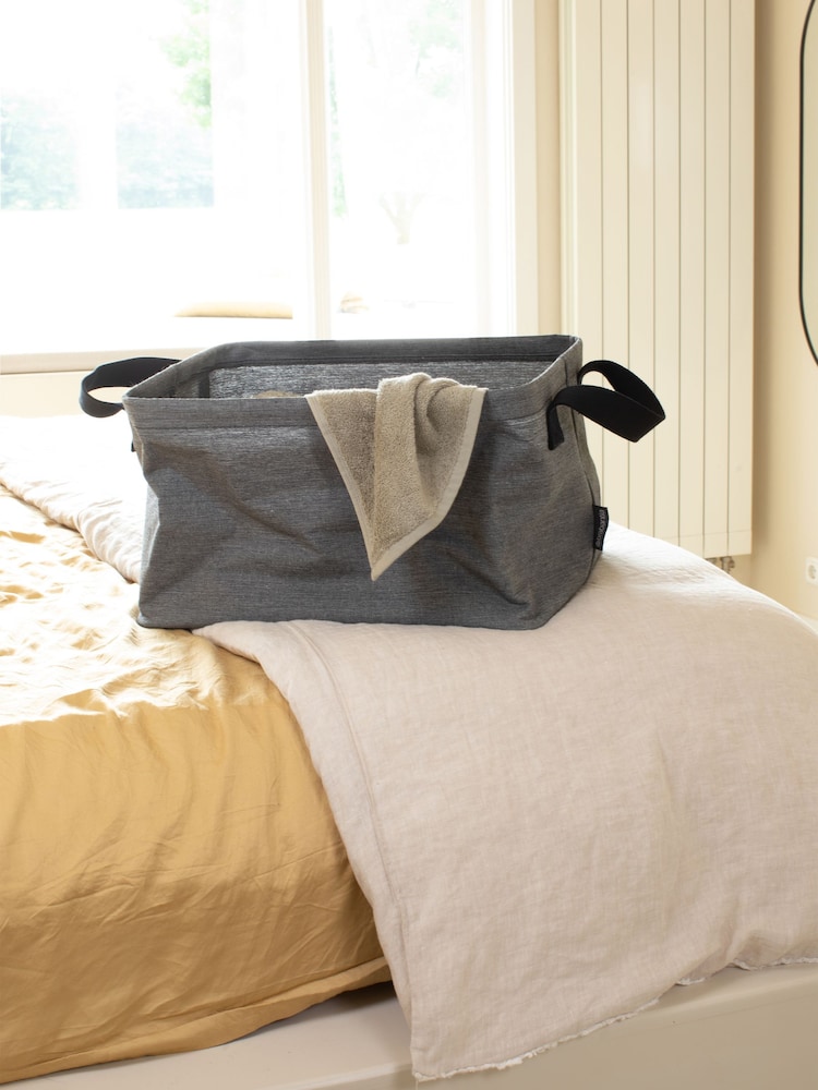 Brabantia Pepper Black Foldable Laundry Basket 35L - Image 1 of 6