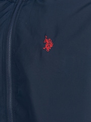 U.S. Polo Assn Blue Hooded Windbreaker Jacket - Image 11 of 11
