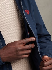 U.S. Polo Assn Blue Hooded Windbreaker Jacket - Image 5 of 11