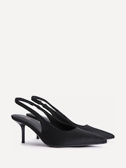 Linzi Black Highlight Stiletto Court Heels - Image 3 of 5