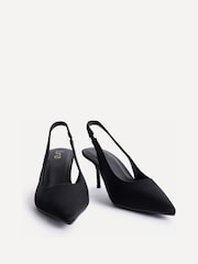 Linzi Black Highlight Stiletto Court Heels - Image 4 of 5