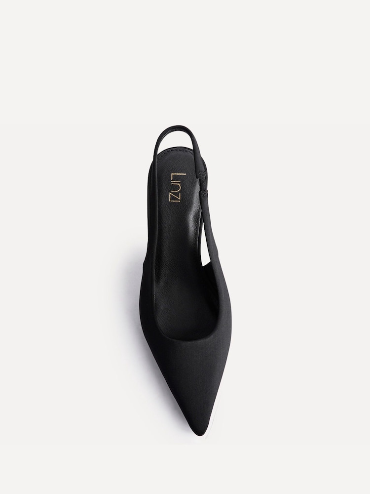 Linzi Black Highlight Stiletto Court Heels - Image 5 of 5 Linzi Black Highlight Stiletto Court Heels - Image 5 of 5