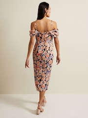 Phase Eight Black Cold Shoulder Prudence Midi Dress - Image 2 of 6