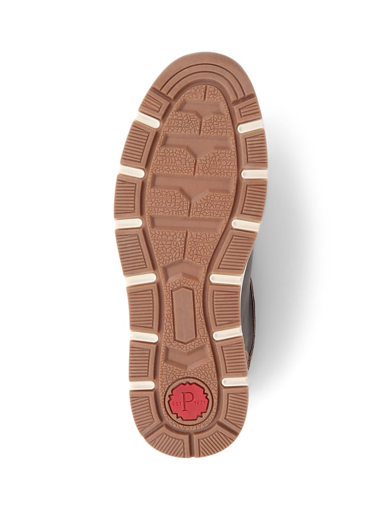 Pavers Brown Pavers Leather Accent Lace Up Brown Trainers - Image 5 of 5