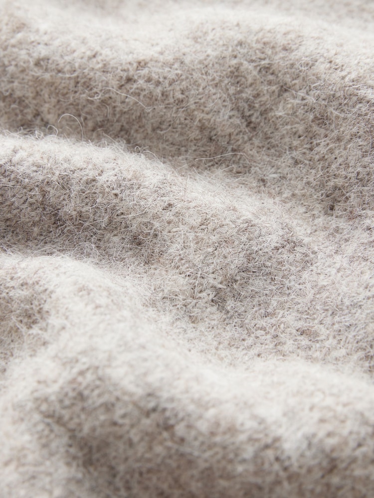 nevtralne barve Mole rjava - Sproščeno prileganje Oversized Longline Button Knitted pletena pletena jopa - Slika 8 iz 8