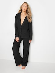 Long Tall Sally Black LTS Tall Black Linen Blazer - Image 2 of 4
