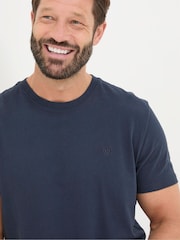 Mornarsko modra - FatFace 100% Cotton Crew T-Shirt - Slika 3 iz 5