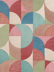 Graham & Brown Red Stitch Craze Wallpaper Sample - Image 2 of 3