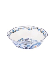 Cath Kidston Blue Strawberry Garden Set of 4 Cereal Bowls - Image 2 of 3