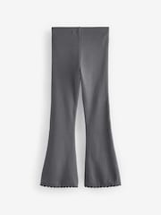 Charcoal Grey 1 Pack Rib Flare Leggings (3-16yrs) - Image 6 of 8