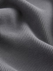 Charcoal Grey 1 Pack Rib Flare Leggings (3-16yrs) - Image 7 of 8
