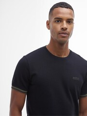 Barbour® International Spencer Waffle Textured 100% Cotton T-Shirt - Image 4 of 6