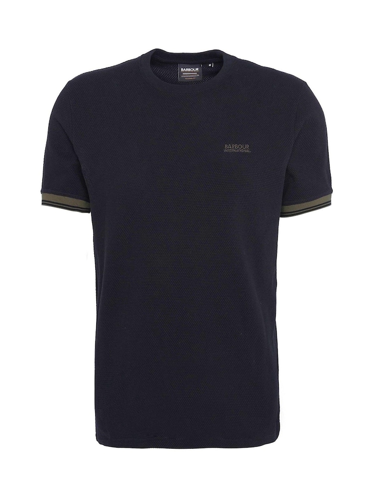 Barbour® International Spencer Waffle Textured 100% Cotton T-Shirt - Image 6 of 6