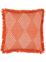 Furn Orange Kadie Woven Indoor/Outdoor Cushion - Image 1 of 6