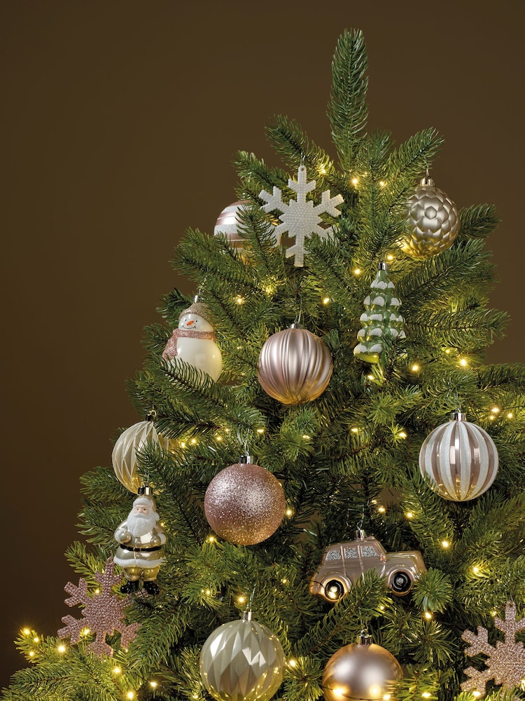 Decoris Pink Decoris 25 Piece Shatterproof Christmas Baubles - Image 1 of 3 Decoris Pink Decoris 25 Piece Shatterproof Christmas Baubles - Image 1 of 3