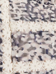 River Island White Girls Leopard Chiffon Dress - Image 3 of 3
