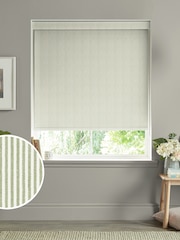 Sophie Allport Sage Green Stamford Stripe Made to Measure Roller Blinds - Image 1 of 6