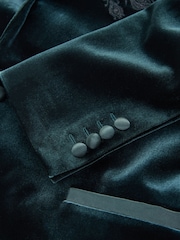 Green EDIT Embroidered Velvet Blazer - Image 11 of 12